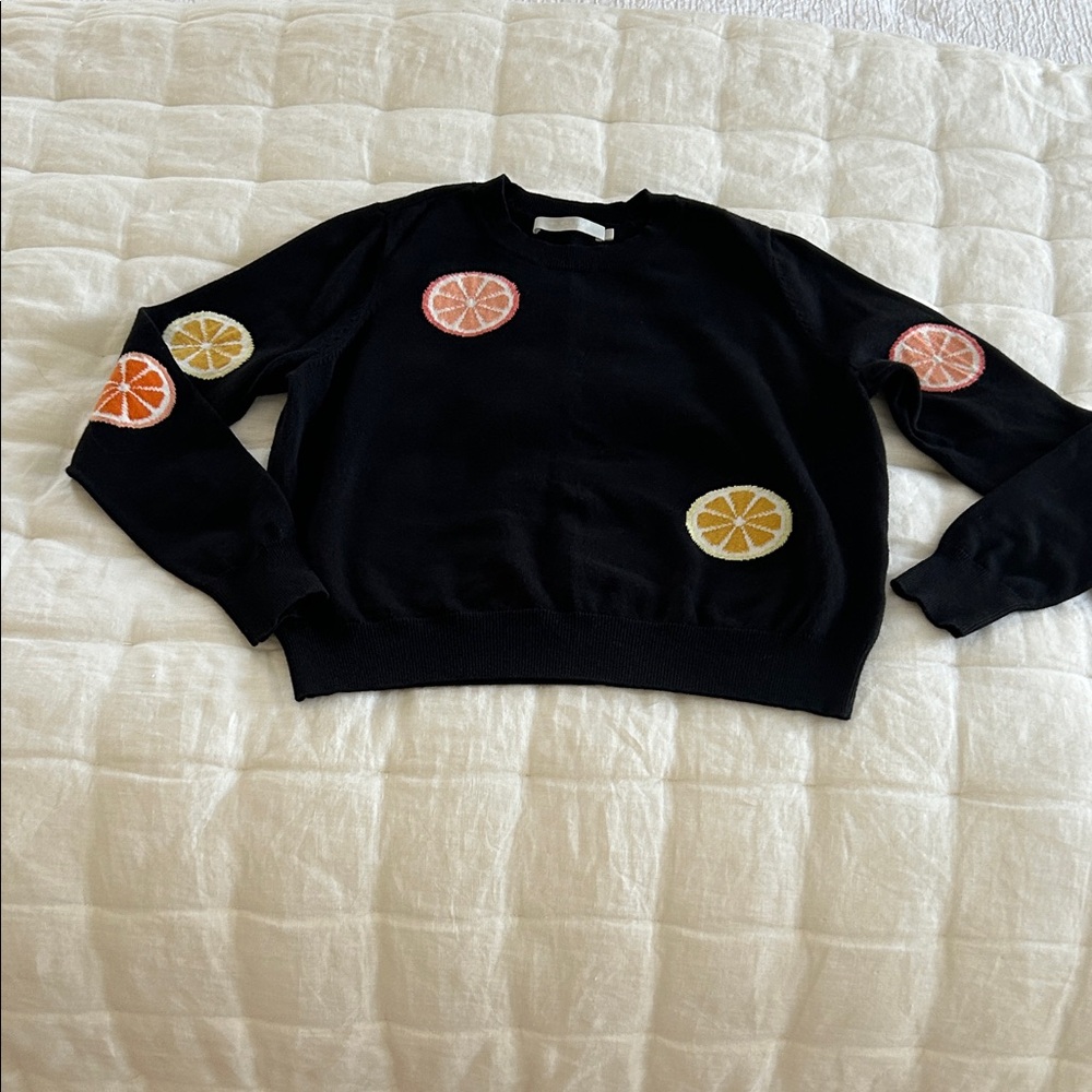 One Grey Day Black Sweater XS